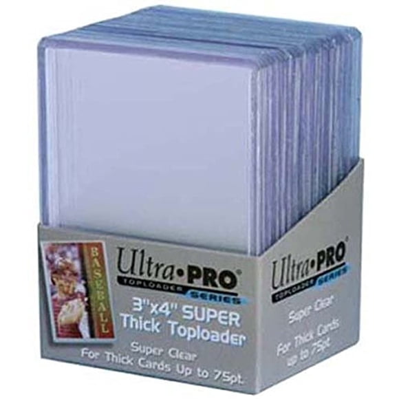 Pack Top Loader Ultra Pro de 75 puntos y 25 quilates (50 unidades en total)