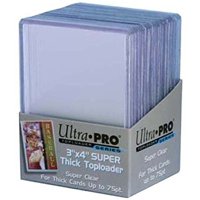 Pack Top Loader Ultra Pro De 75 Puntos Y 25 Quilates (50 Unidades En Total)