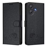 Funda Tipo Cartera Foxdock Para Ulefone Note 21 Con Soporte, Ranuras, Rfid, Diseño De Gato