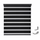 thumbnail image 1 of Cortina Roller Zebra Negra 240x220 cm Doble Tela Día y Noche Regulable para Ventana, 1 of 6