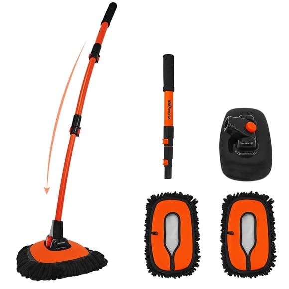 Cepillo Para Lavado De Coches Extensible 43 Cm Con Cabezal De Microfibra