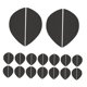 thumbnail image 2 of 16 Pares De Placas De Talón Almohadillas Antideslizantes Para Zapatos Suela De Zapato Para Zapatillas De Deporte Zapatos De Cuero Negro, 2 of 5