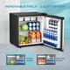 thumbnail image 4 of Minirefrigerador EUHOMY de 1.7 pies cúbicos reversible de una sola puerta, plateado, 4 of 7