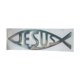 thumbnail image 1 of 3D Truck Car Jesus Fish Chrome Calcomanía Emblema Adhesivo Adhesivo Fácilmente Plateado, 1 of 5