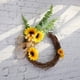 thumbnail image 3 of 100 cabezas de girasol artificiales de seda, girasol amarillo falso para decoración del hogar, jardín, oficina, boda, fiesta, ramo de Navidad (diámetro: 7 cm), 3 of 6