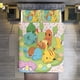 thumbnail image 1 of Comforter Set Queen Size Pokmon - Blooming Pokemon Set with 2 Pillowcases for All SeasonsBedding Set 3pcs for Kids Boys Girls Bedroom Decor Bed Sheets, 1 of 5