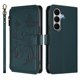 thumbnail image 2 of Funda Cartera Mariposa para [Samsung Galaxy A27 5G] con Soporte y Cremallera Verde oscuro, 2 of 6