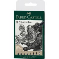 Faber Castell - Rotuladores Pitt Artist Faber-Castell X8 Uds. Negro