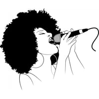 Rienda Libre Graphics - Decomural Female Singer Soul Music Ws-17814