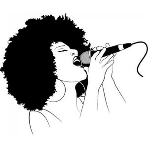 Rienda Libre Graphics - Decomural Female Singer Soul Music Ws-17814