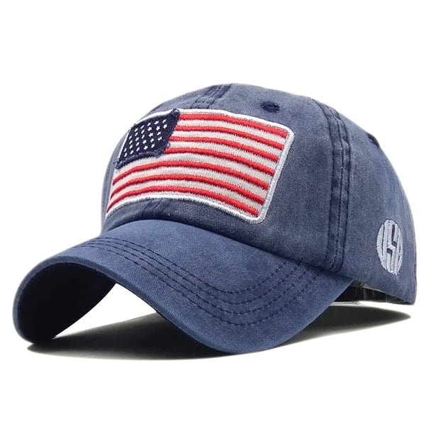 Gorra de béisbol LOKIDVE, estilo polo bordada con la bandera estadounidense de EE. UU.