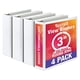 thumbnail image 1 of Binder Samsill Economy, 3 anillos, 3 pulgadas, 4 unidades, color blanco, 1 of 7