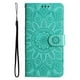 thumbnail image 3 of Funda tipo cartera FOXDOCK para OPPO A5x 4G/5G , diseño girasol en relieve, cuero PU, cierre magnético, soporte y tarjetero, 3 of 5