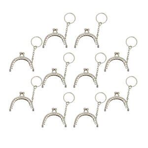 Magideal - 10 Uds. De Monedero Cierre , Marcos De 5 Cm/2 Pulgadas, Metal Para Monedero, Moneda Con Lvero Para Monedero, , , Pta Plata