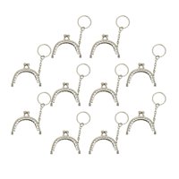 Magideal - 10 Uds. De Monedero Cierre , Marcos De 5 Cm/2 Pulgadas, Metal Para Monedero, Moneda Con Lvero Para Monedero, , , Pta Plata