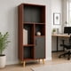 thumbnail image 3 of Estante Librero Alto con Puerta Negro Roble, 4 Nichos 60x30x140 cm, 3 of 6