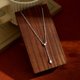 thumbnail image 5 of Collar JIKASI de Plata con Lariat en Y y CZ, 5 of 9