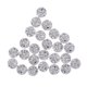thumbnail image 2 of 24 piezas de 12 mm flatback rsesin rhinestone diy artesanía para todas las decoraciones de plata, 2 of 5