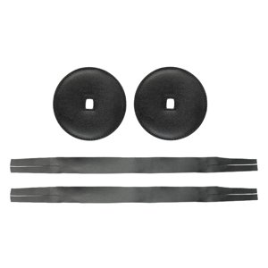 Magideal - 2 Piezas Cinturón De Platillo Mango De Platillo Gong Chino Sinfonía Reparación Instrumento De Percusión Accesorio De Instrumento Correa De Platillo , Negro