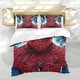 thumbnail image 5 of Spiderman Hombre Araña Conjunto de sábanas temático, trío de piezas, cómodo y amigable con la piel, diseño único, regalo de decoración para el hogar para familiares, amigos y fans, 90 cm * 190 cm, 5 of 6