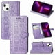 thumbnail image 1 of Funda Cartera FOXDOCK para iPhone 13 , Flip PU con Relieve de Gatos y Perros, Tarjetero y Soporte, 1 of 6