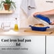 thumbnail image 4 of Oven Dutch Oven Nuovva - Olla para pan (hierro fundido esmaltado, 24 cm), color azul, 4 of 8