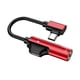 thumbnail image 2 of Adaptador De Conector De Auriculares 2 En 1 USB-C PD Para Auriculares Estéreo Auxiliares Rojo, 2 of 3