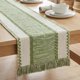 thumbnail image 1 of Camino de Mesa REGALWOVEN para Decoración de Cocina Decoraciones de Cumpleaños Camino de Cocina Largo con Borla para Decoración de Mesa de Comedor Verde 11.8x63 pulgadas, 1 of 6