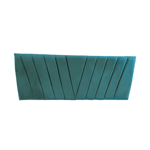 Importclick - Respaldo Elegante 1 Plaza Capitone 105X60 Cm Turquesa Felpa