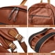 thumbnail image 3 of Mochila de cuero para portátil weiatas para hombre y mujer de 15.6 pulgadas, color marrón, 3 of 3