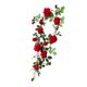 thumbnail image 1 of 6 Pies Flor Artificial Seda Rosa Hoja Guirnalda Vid Casa Boda Jardín Decoraciones Rojo 11 Cm, 1 of 5