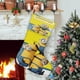 thumbnail image 1 of Minions Tema: Calcetines de Navidad, fino lino blanco para colgar en escaleras y chimenea, decoración navideña para el hogar, regalo de Navidad. 45cm × 32cm, 1 of 5