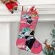 thumbnail image 2 of Battle Kitty Tema: Calcetines de Navidad, fino lino blanco para colgar en escaleras y chimenea, decoración navideña para el hogar, regalo de Navidad. 45cm × 32cm, 2 of 5