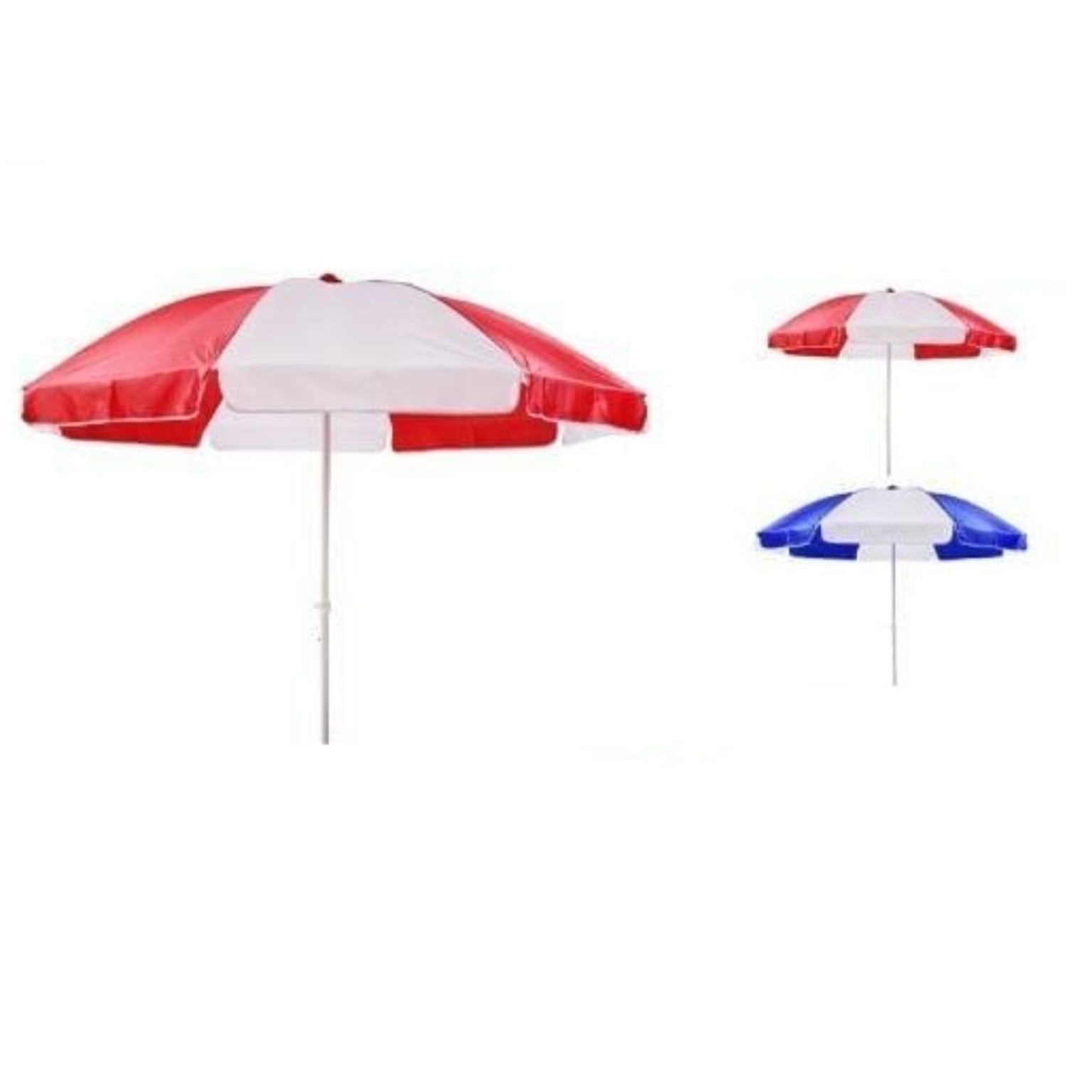 Genérico - Sombrilla 2.40 Mts Diametro Playa Camping Diseño Doble Color