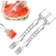 thumbnail image 1 of Cortador sandía 2 en 1 2026 tenedor acero inoxidable fruta cubos perfectos, 1 of 7