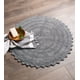 thumbnail image 5 of Alfombra de baño DII Crochet Collection reversible redonda gris, 5 of 7