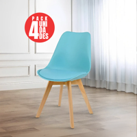 Casabella - Pack 4 Sillas Tulip Eames Dsw Calipso