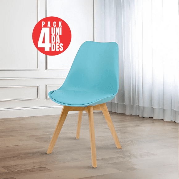 Pack 4 Sillas Tulip Eames Dsw CALIPSO