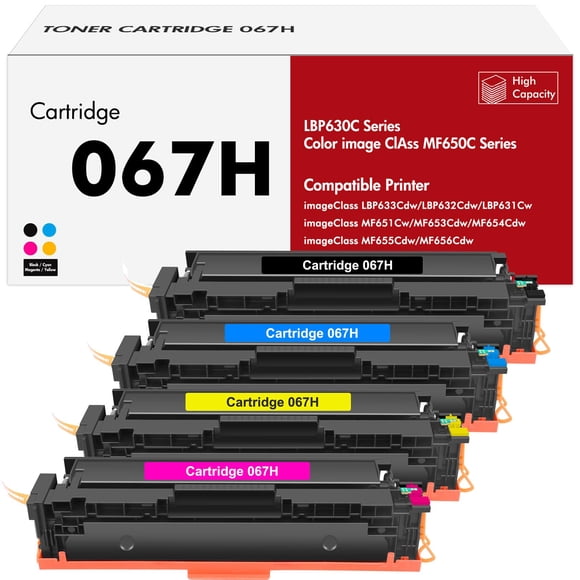 Juego De Cartuchos De Tóner Compatible Para Canon 067h