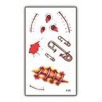 Nonstop - Tatuaje Temporal Halloween Cosplay Disfraz - Herida - 5E
