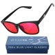 thumbnail image 1 of Gafas de luz azul Sleep ZM con lente roja estilo Wayfarer + estuche, 1 of 9