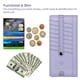 thumbnail image 2 of Tarjetero FINTIE Slim con bloqueo RFID, color lila, 2 of 8