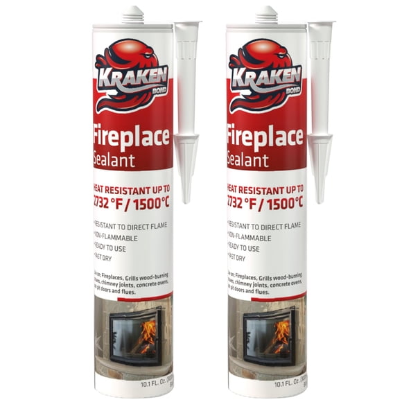 Sellador para chimeneas Kraken Bond de alta temperatura, negro, 300 ml