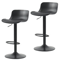 Global - Pack De 2 Sillas Bar Negro 100X43X47 Cm