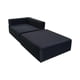 thumbnail image 3 of Sofa Cama Arkos En Felpa Negra, 3 of 3