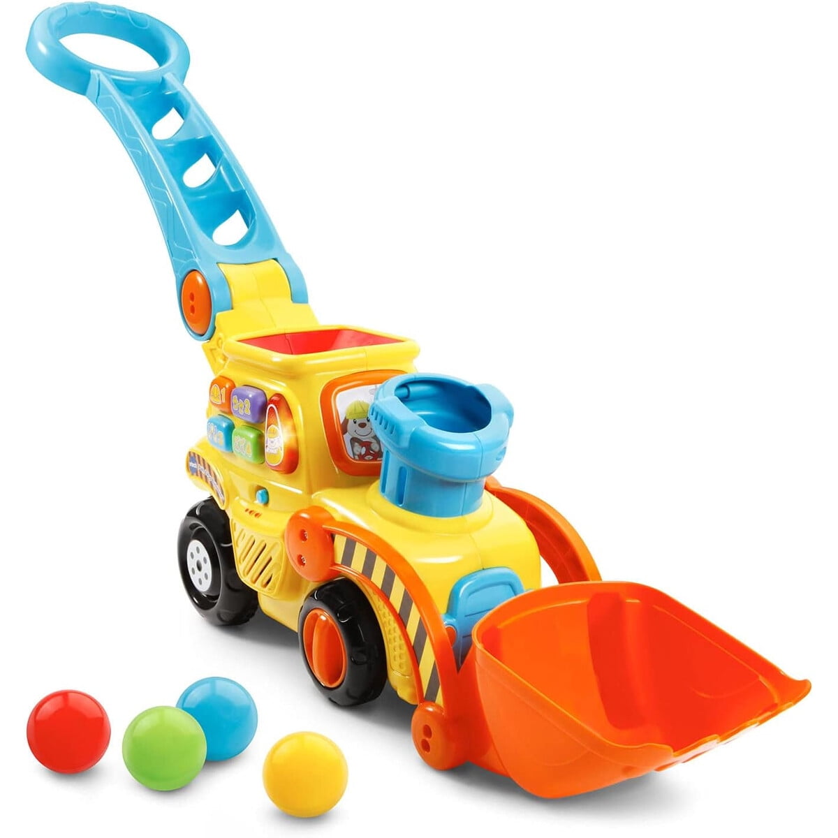 Bulldozer Vtech Popaballs Push And Pop Amarillo Juguete Bebé
