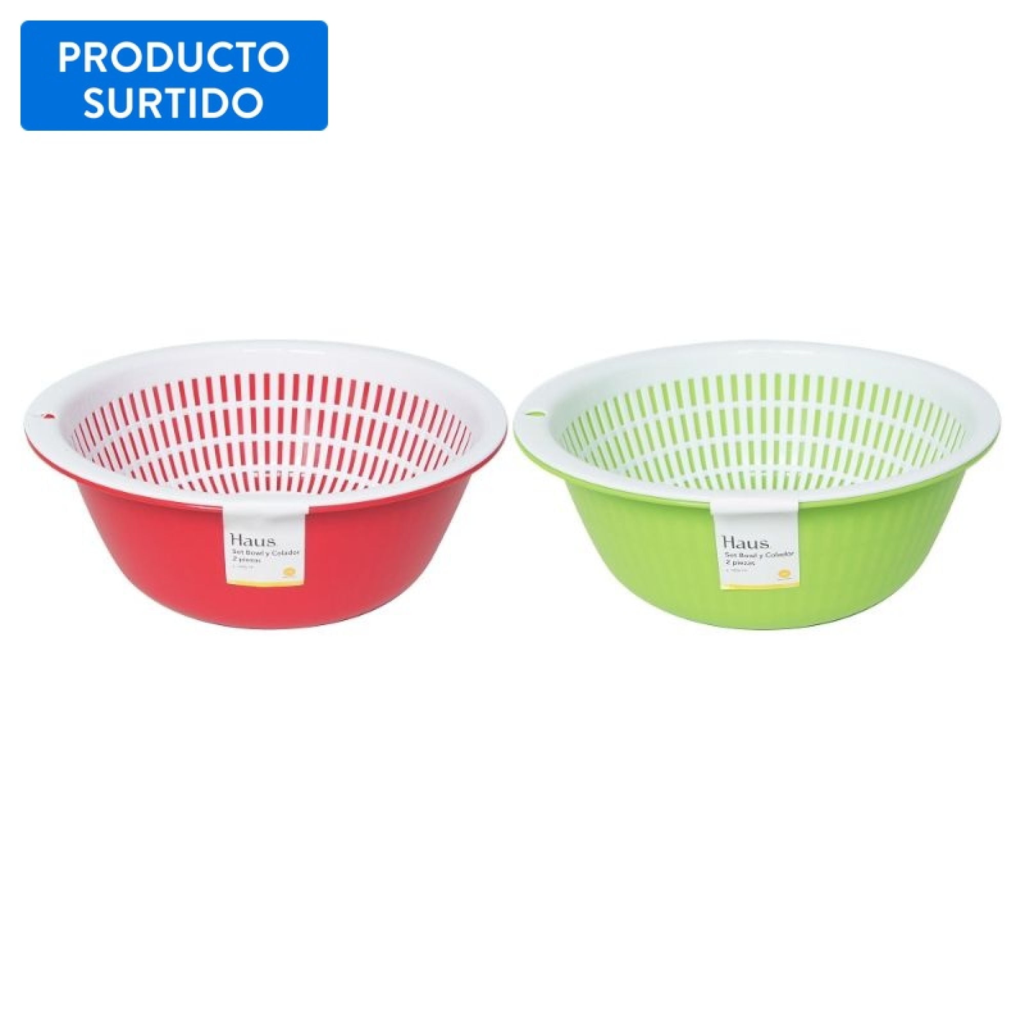 Haus - Set De Bowl Y Colador 2 Piezas Polipropileno Multicolor