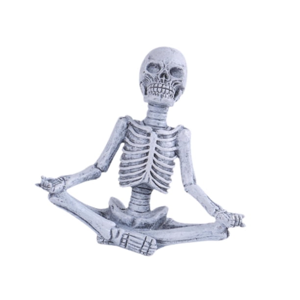 Estatua de de Halloween, Escultura de de Yoga, Novedosa Decoración Portátil para El Hogar, Multifuncional para El Hogar, Alféizar de