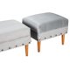 thumbnail image 3 of Set Poufs Provenza Tachas Felpa 04 Gris, 3 of 5