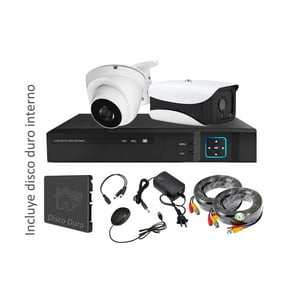 Vipa - Kit 2 Cámaras Seguridad Mixto Hd Con Disco Duro M22Hdd